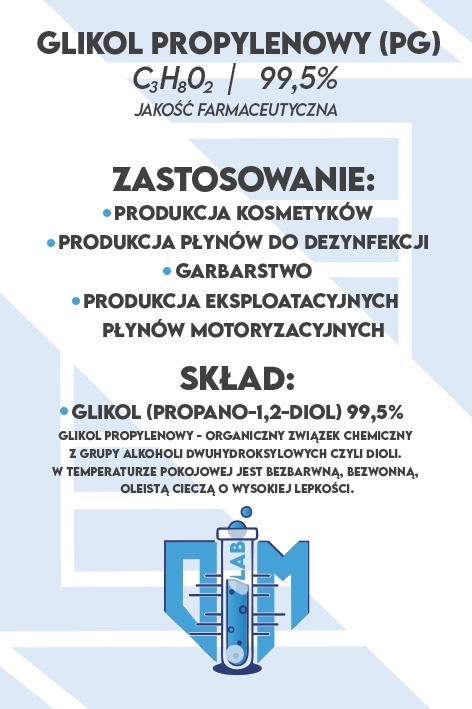 (2L+1L) Gliceryna Farm. 99,5% 2L + Glikol Propyl. 99,5% 1L